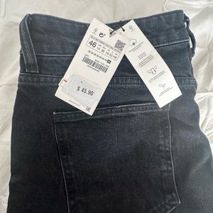 Zara Straight Leg distressed jeans NWT